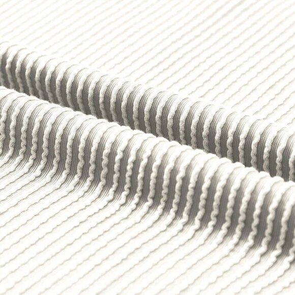 White Casual Women's Twisted Threaded Short-Sleeved T-Shirt - Picture 6 of 6